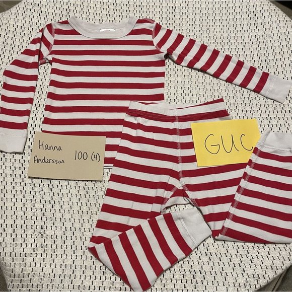 Hanna Andersson Striped Long Johns - Picture 1 of 1